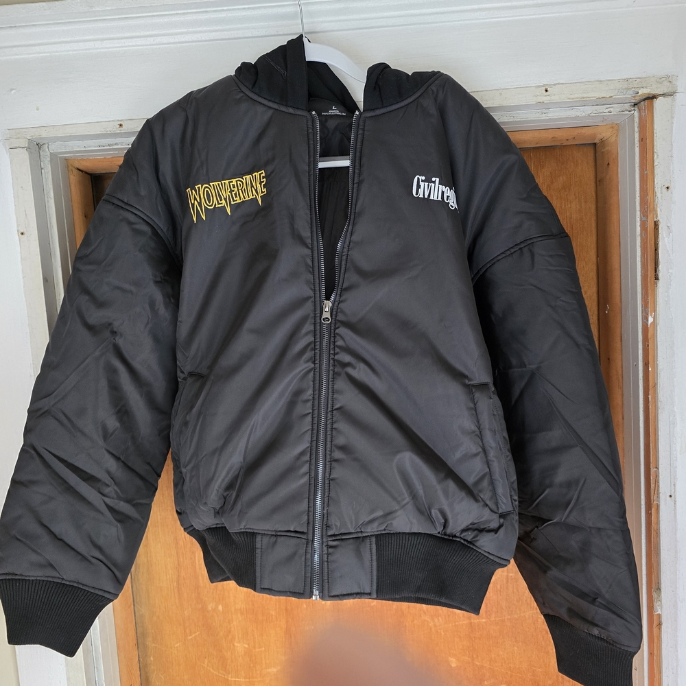 Wolverine x Civil Regime Hooded Bomber Jacket - Black